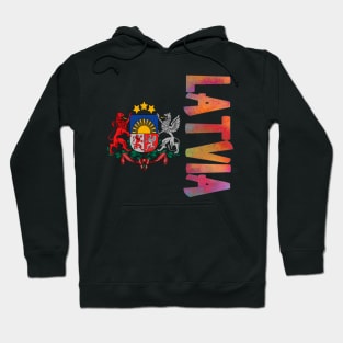 Latvia Coat of Arms Design Hoodie